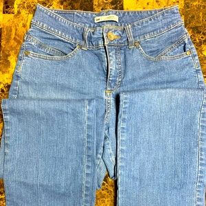 Woman’s blue jeans